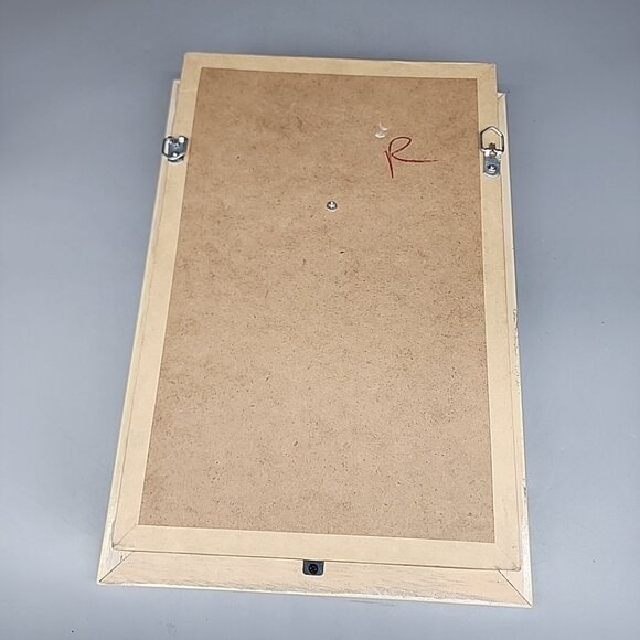 Victorian Shadow Box 3D Diorama Framed Art Ladies Off Whi Dress Roses 13" X 9.5" - Picture 6 of 6